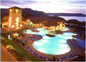 Beaufiful view of the resort area of the Allegro Papagayo in the North Pacific of Costa Rica