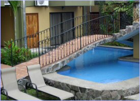 Swimming pool and sun terrace for our guests