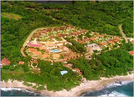 Aerial view of Tamarindo in the North Pacific of Costa Rica