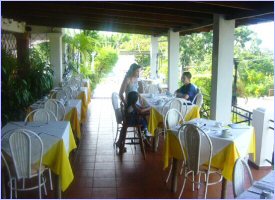 Restaurant at the Casitas Eclipse Hotel in Manuel Antonio, Costa Rica