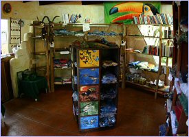 Gift shop at El Sano Banano in Montezuma, Costa Rica