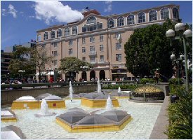 The Gran Hotel Costa Rica seen from the Culture Plaza