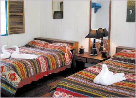 Rooms at La Baula Lodge in Tortuguero