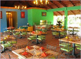 Restaurant at La Baula Lodge in Totuguero, Costa Rica