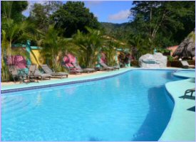 Swimming pool at La Palmera Hotel in Jaco, Costa Rica