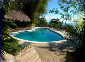 Swimming pool at Lapa Rios in Costa Rica