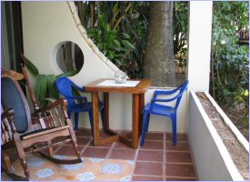 Relax on the porch in Hotel Las Tortugas, Guanacaste