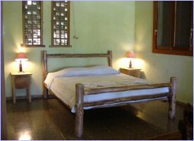 Rooms at the Luz de Mono Hotel in Montezuma