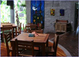 Restaurant at Luz de Mono Hotel in Costa Rica