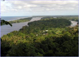 The Tortuguero canals in Costa Rica