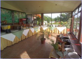 Restaurant at the Montana de Fuego Hotel in Arenal, Costa Rica