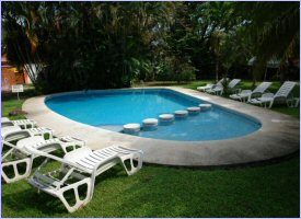 Swimming pool at the Samara Beach Hotel in Guanacaste, Costa Rica