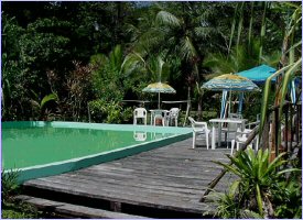 Swimming pool at Samoa Lodge in Costa Rica
