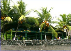 Beachfront area in Terraza del Pacifico Hotel in Costa Rica