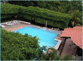 Swimming pool at the Tropicana del Pacifico Hotel in Costa Rica