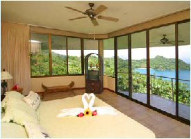 Rooms with a wide view of the MAnuel Antonio area in the Central Pacific of Costa Rica