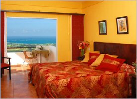 Comfortable rooms at the Whales and Dolphins Hotel