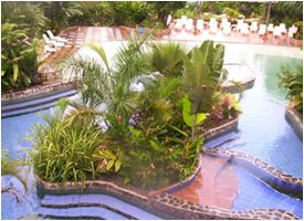 Swimming pool at La Cangreja Hotel in Arenal