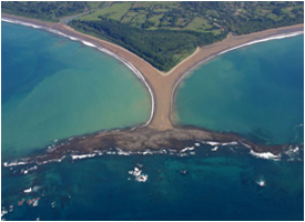 Parque Marino Bahia Ballena, natural formation that looks like a whale fin