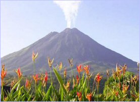 The Arenal Volcano can be ssen from various properties in tha area