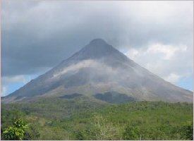 The impressive Arenal Volcano in Costa Rica