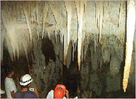 Inside the Barra Honda caves in Costa Rica