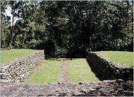 The entrance to the ancient city of Guayabo in Costa Rica