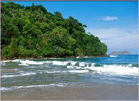 The Manuel Antonio Beach in Costa Rica