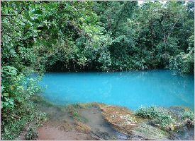 The unbelievable blue of Rio Celeste in Costa Rica