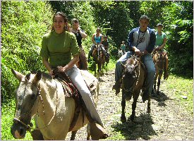 Horseback ride in Sarapiqui, Costa Rica