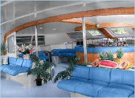 Very comfortable Catamaran for this wonderful tour