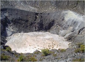 The crater of the Turrialba Volcano in Costa Rica