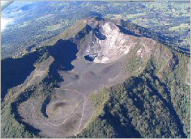 The Turrialba Volcano in Cartago, Costa Rica