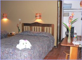 Comfortable rooms at the Arenal Lodge