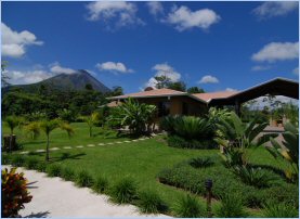 We have a direct view of the Arenal Volcano from our property