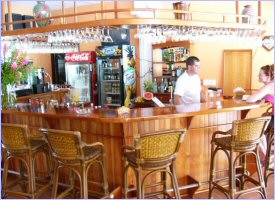Bar and restaurant at the Cristal Ballena Hotel in Costa Rica