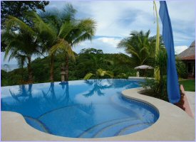 Swimming pool at the Cuna del Angel Hotel in Costa Rica