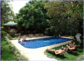 Swimming pool at the El Mango Hotel in Costa Rica