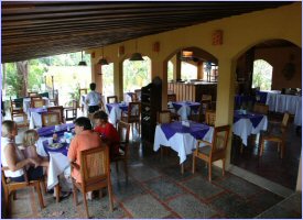 Restaurant at El Milagro Hotel in Costa Rica