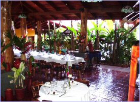 Restaurant at the Espadilla Hotel in Manuel Antonio, Costa Rica