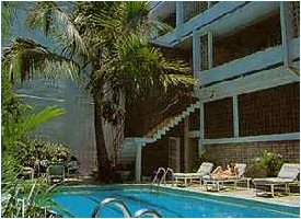Swimming pool at the Europa Hotel in San Jose, Costa Rica