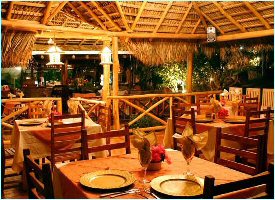 Restaurant at the Jardin del Eden in Costa Rica