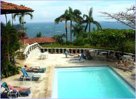 Swimming pool at La Mariposa Hotel in Costa Rica