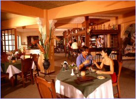 The restaurant at El Parador Hotel in Manuel Antonio, Costa Rica