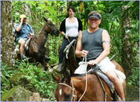 Horseback riding in the Corcovado National Park