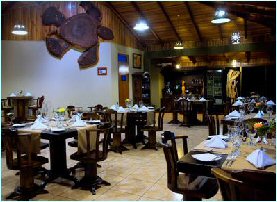 Restaurant at the Poco a Poco Hotel in Monteverde