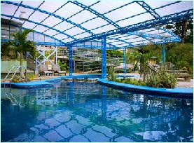 Swimming pool at the Poco a Poco Hotel in Monteverde, Costa Rica