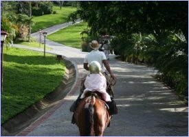Horseback riding at Borinquen Mountain Resort