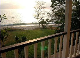 Ocean view at the Sugar Beach Hotel in Costa Rica