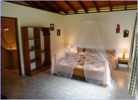 Rooms at the Suizo Loco in Cahuita, Costa Rica